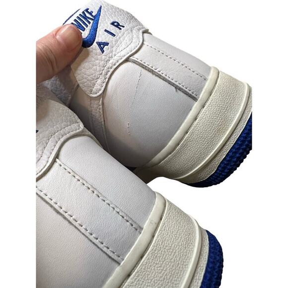 Nike Air Force 1 NBA 75th Anniversary White Blue Sneakers Sz 11 L - Picture 13 of 14